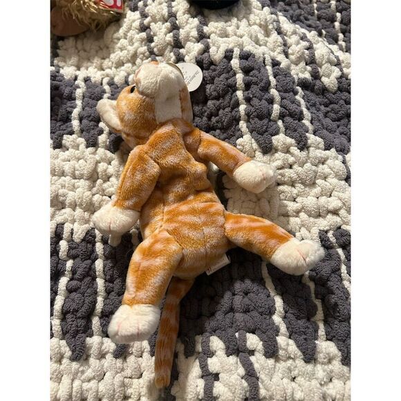 Ty Beanie Baby Amber the Cat 1999 with Hang Tag Orange Plush Toy - Picture 7 of 8